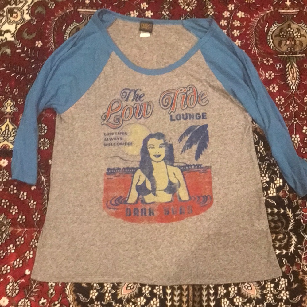 Three quarter sleeve baseball shirt